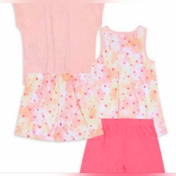 Mermaid Flamingo Pajamas Cute 4PC Set Shorts T-shirt Comfy Adorable 18 XXL NWT - Picture 6 of 12